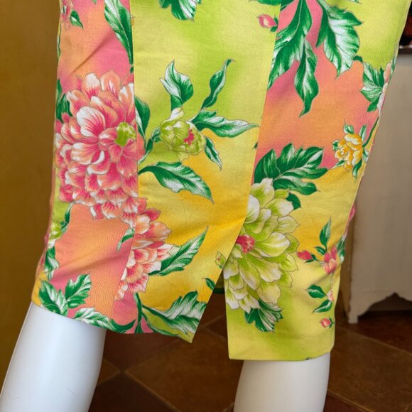 D&G Dolce & Gabbana Yellow Floral Party Dress – IT 40 / US 4 – Made in Italy - Picture 9 of 12
